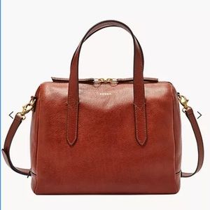 Fossil Sydney Satchel Medium Brown Leather